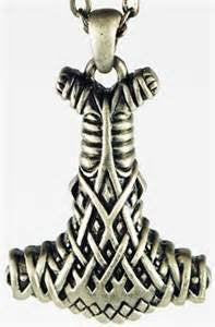 Legend Of Asgard Norse Mythology Hammer Of Thor Necklace Woven Cross Design