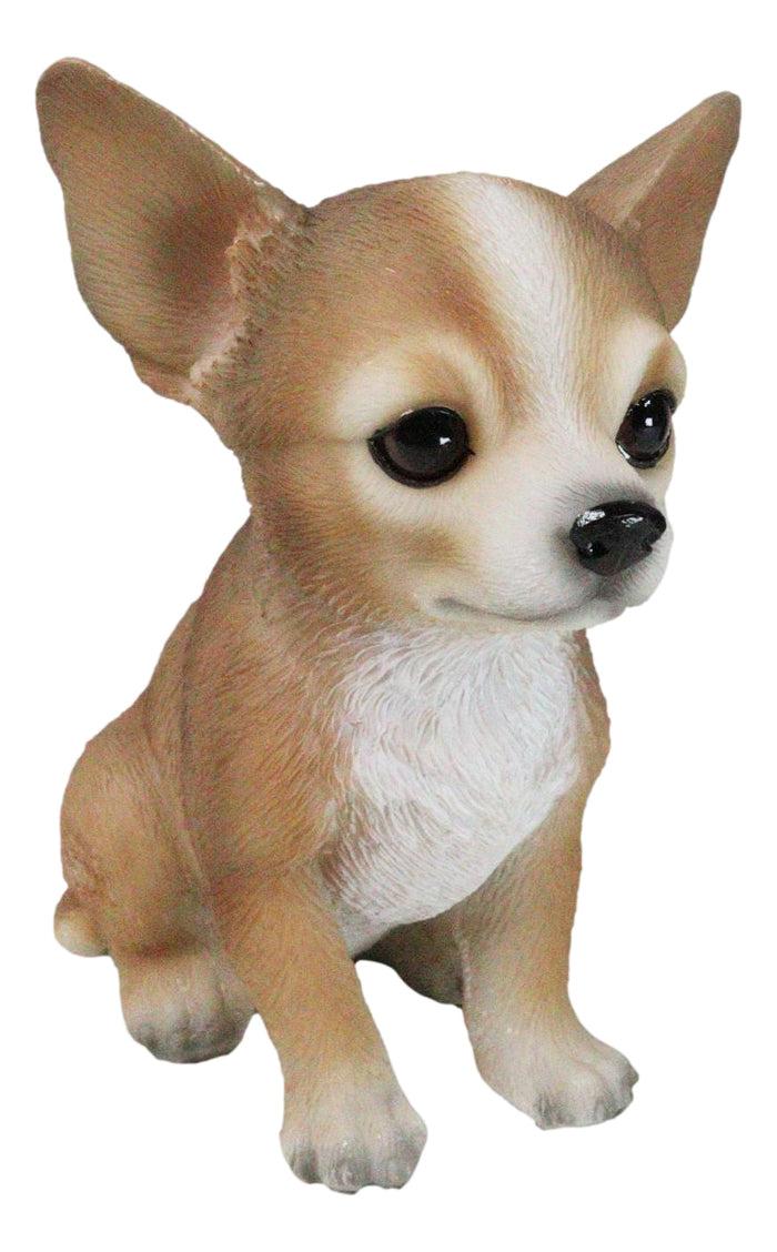 Lifelike Adorable Deer Head Chihuahua Dog Puppy Sitting Home Decor Figurine Lifelike Adorable Deer Head Chihuahua Dog Puppy Sitting Home Decor Figurine