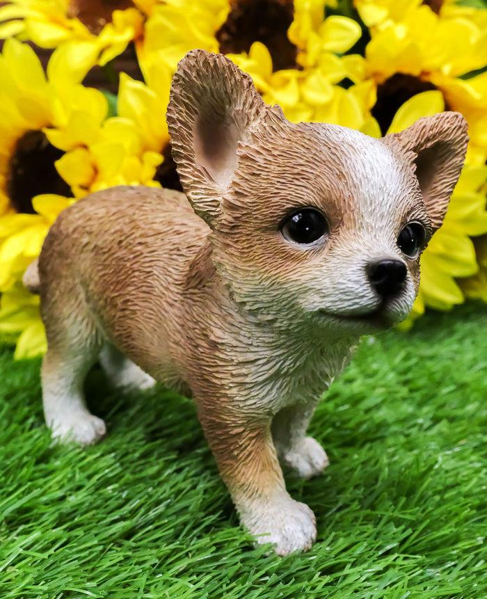 Lifelike Adorable Shorthair Deer Head Chihuahua Puppy Dog Figurine Pet Pal Lifelike Adorable Shorthair Deer Head Chihuahua Puppy Dog Figurine Pet Pal