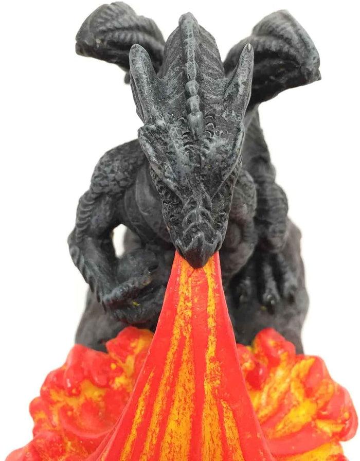 Line Of Fire Flame Breath Of Azure Dragon Incense Burner T-Lite Holder Sculpture