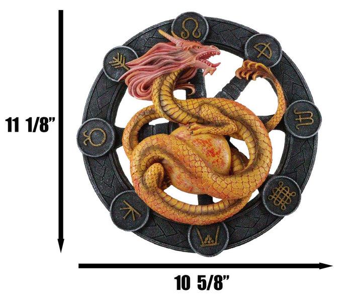 Litha Drake Summer Solstice Wheel Of The Year Sabbats Of The Dragon Wall Decor