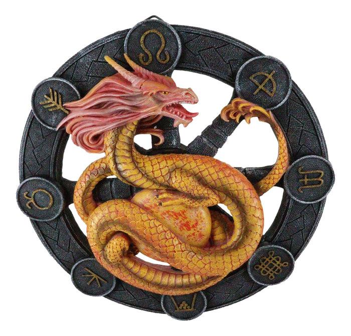Litha Drake Summer Solstice Wheel Of The Year Sabbats Of The Dragon Wall Decor