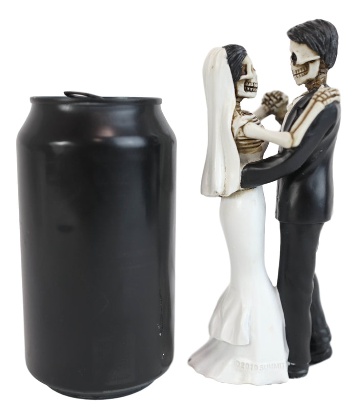 Love Never Dies Day Of The Dead Wedding Dance Skeletons Groom And Bride Figurine