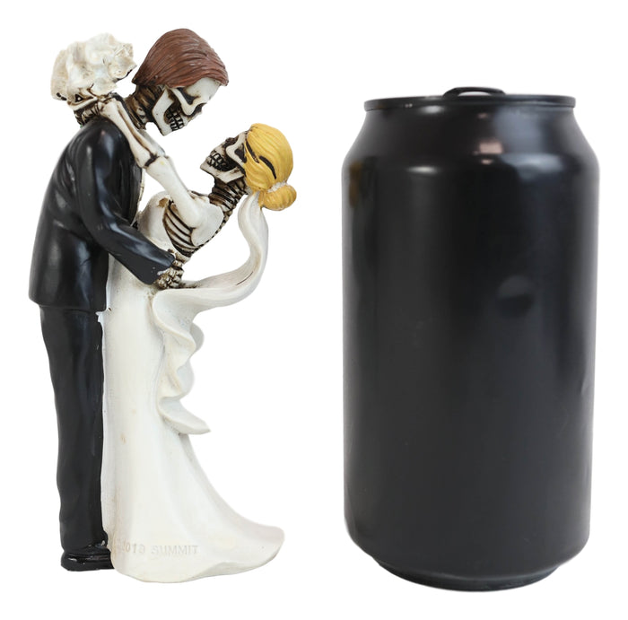 Love Never Dies Day Of The Dead Wedding Dance Skeletons Groom And Bride Figurine