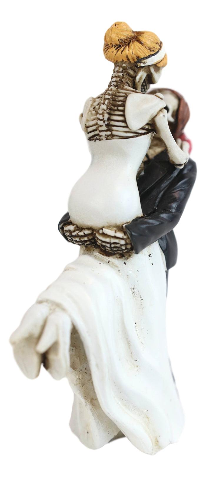 Love Never Dies Day Of The Dead Wedding Skeletons Groom Lifting Bride Figurine