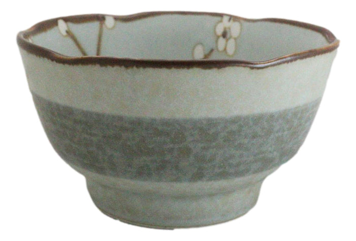 Made In Japan Ceramic Soushun Sakura Cherry Blossoms Small Rice Soup Bowls 10oz