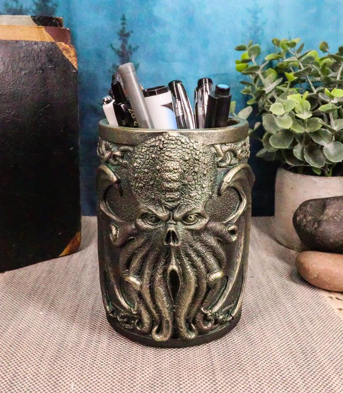 Marine Call Of Cthulhu Skull Sea Monster Stationery Pen Brush Holder Figurine