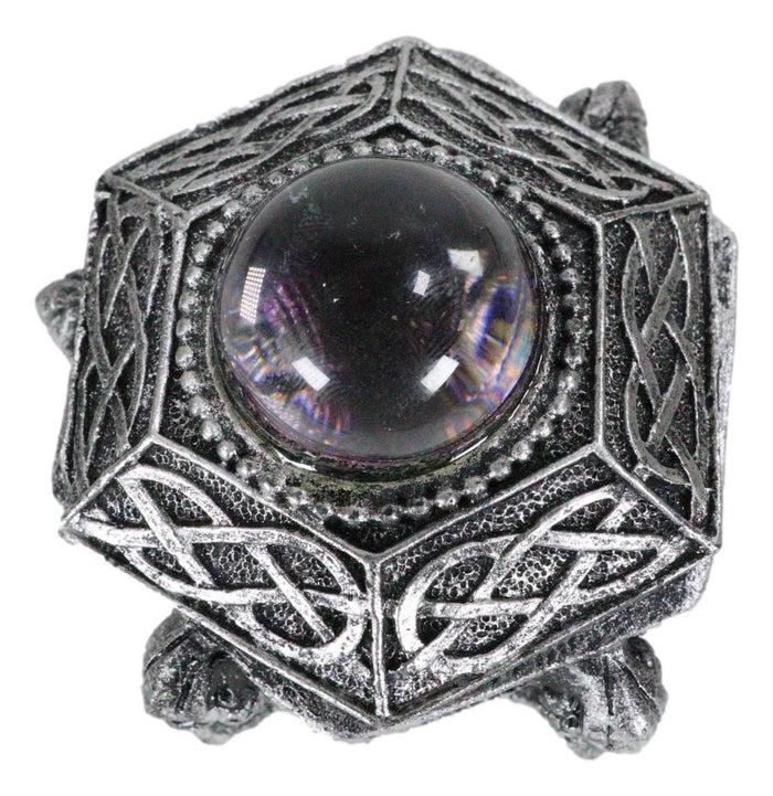 Medieval Fantasy Dragon Claw With Crystal Gazing Orb Ball Decorative Trinket Box