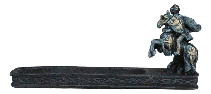 Medieval Knight Of Chivalry Jousting Champion On Horse Stick Incense Holder
