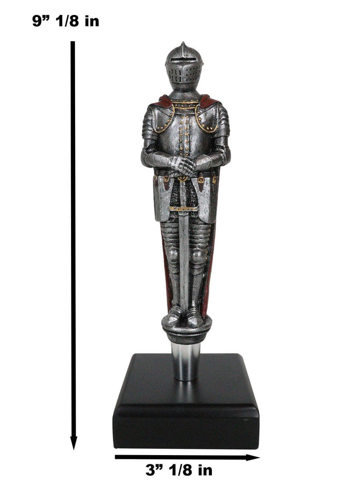Medieval Suit Of Armor Kings Knight Swordsman Novelty Beer Tap Handle Figurine