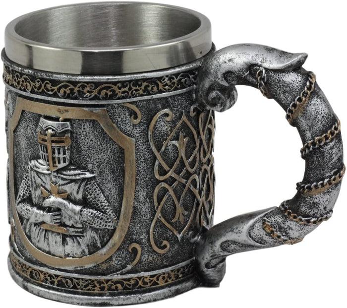 Medieval Templar Crusader Knight Mug Suit Of Armor Knight Of The Cross Tankard