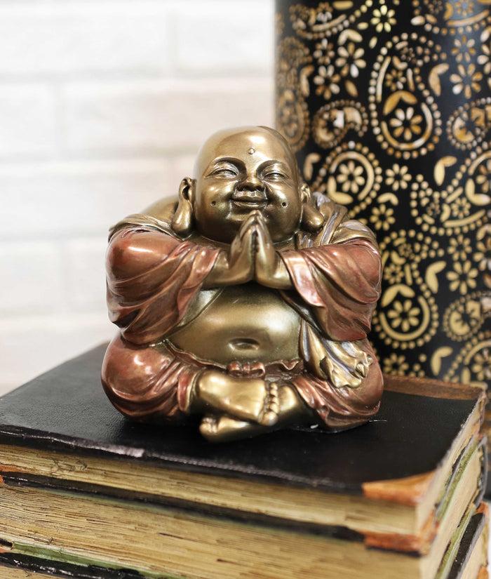Meditating Praying Hotei Happy Buddha Figurine 4"H Buddhism Feng Shui Statue Meditating Praying Hotei Happy Buddha Figurine 4"H Buddhism Feng Shui Statue