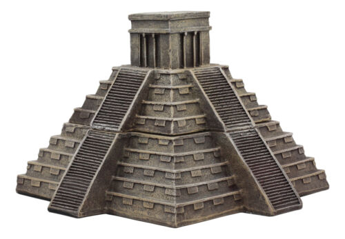 Mesoamerican Aztec Pyramid Of The Sun And Moon Decorative Jewelry Box Figurine