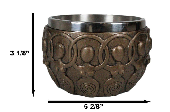 Metaphysical Wicca Spiritual Shaman Spiral Triple Goddess Smudge Smudging Bowl