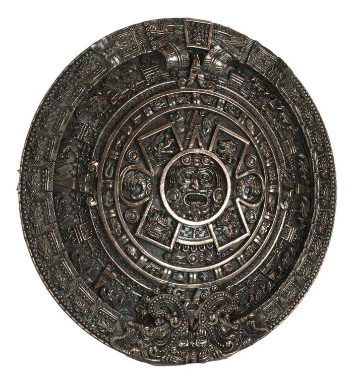Mexica Aztec Maya Solar Sun Xiuhpohualli & Tonalpohualli Wall Calendar Plaque