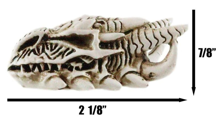Miniature Tribal Tattoo Demon Horned Dragon Skull Figurine Fantasy Dragons Lair