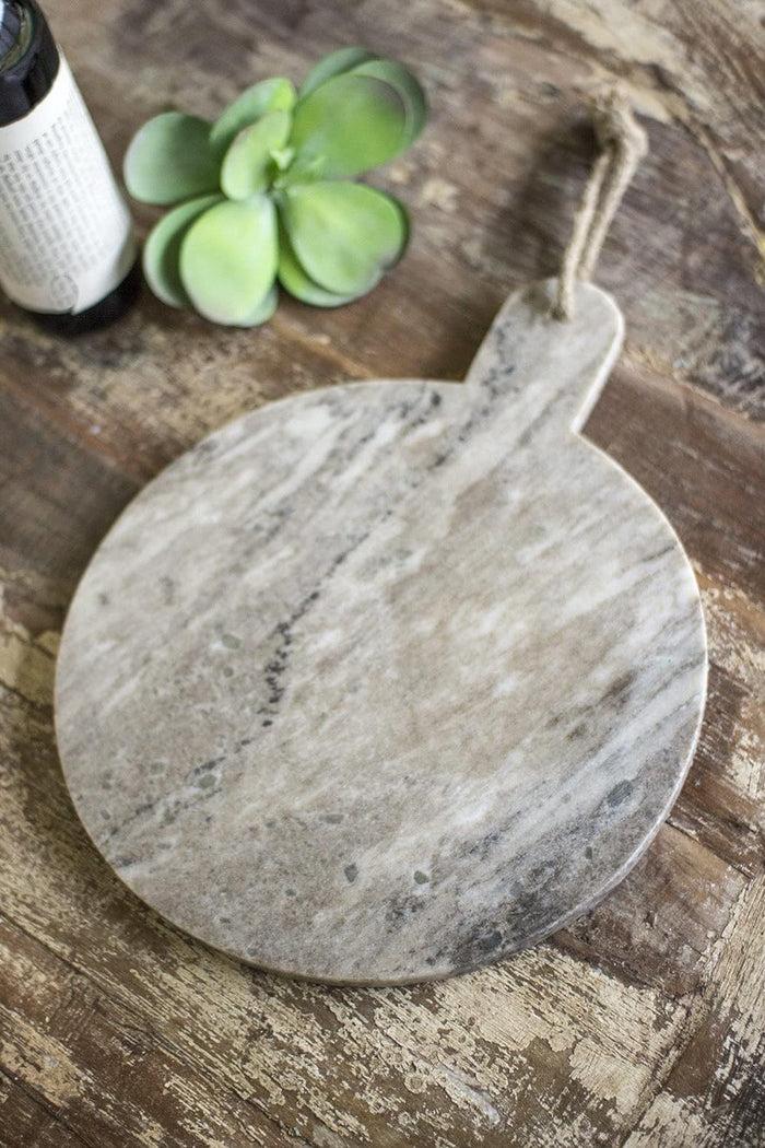 Modern Chic Gray White Veined Natural Marble Cutting Board Charcuterie Tray