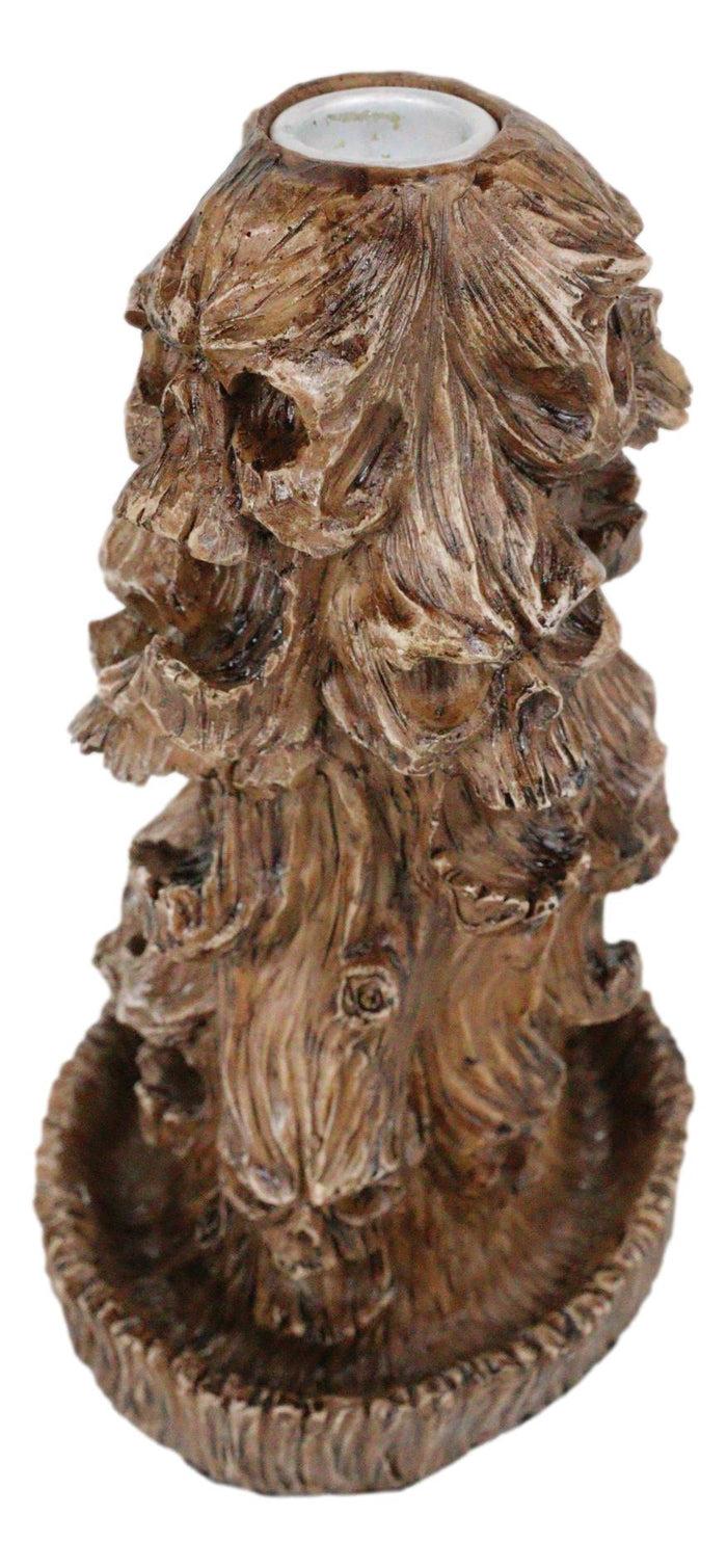 Morphing Screaming Underworld Skulls In Willow Tree Backflow Incense Cone Burner