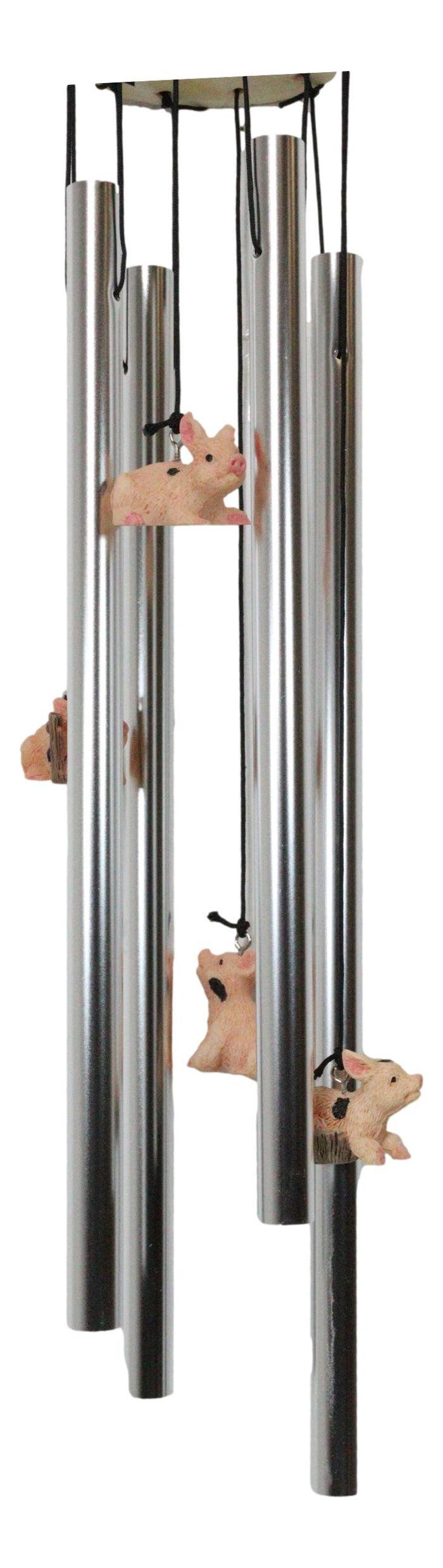 Mother Goose Nursery Rhymes Miss Piggy Pig With Piglets Family Wind Chime