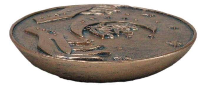 Mystic Sacred Symbols Hamsa Open Palms With Crescent Moon Stars Incense Burner