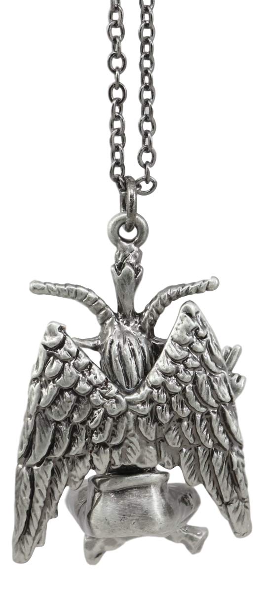 MystiKraft Sabbatic Baphomet With Pentagram Necklace Pendant With Chain