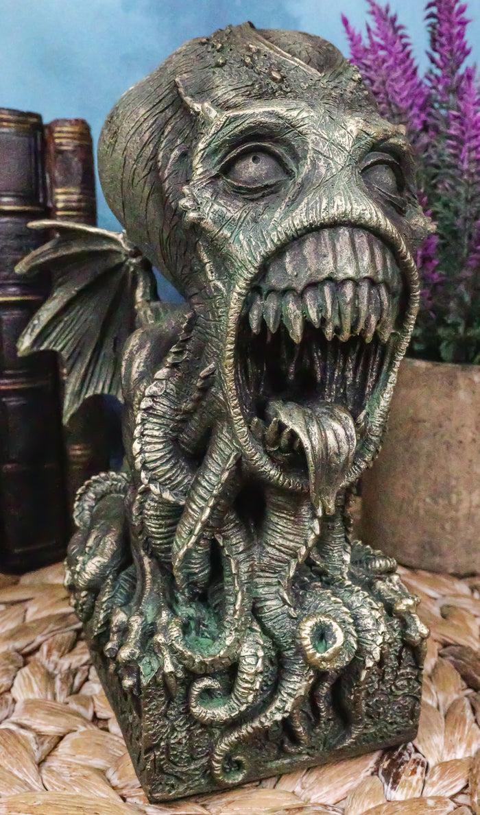 Myths Legends Ocean Terror Demonic God Cthulhu Baring Teeth and Tongue Figurine