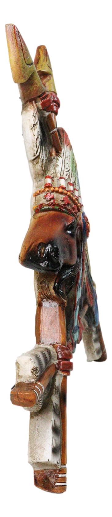 Native Tribal American Indian Chief Horse In Headdress With 3 Arrows Wall Decor