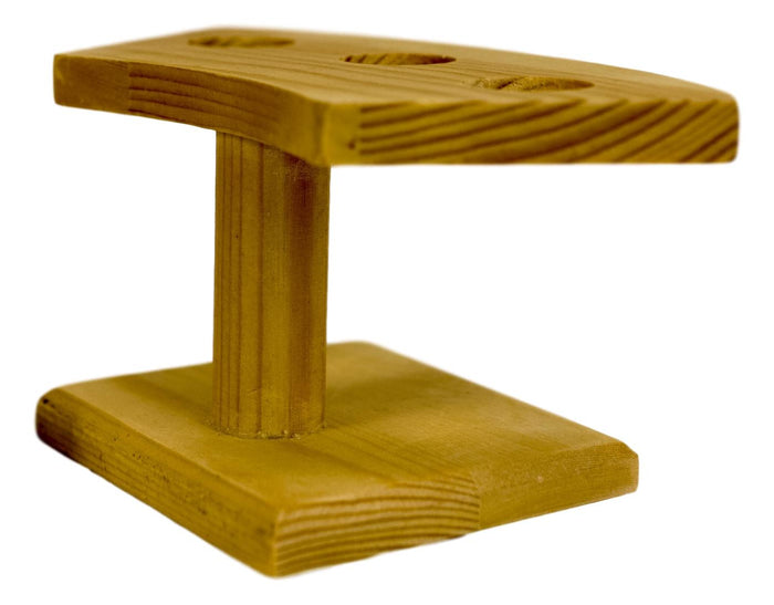 Natural Wood Japanese Style Temaki Sushi Roll Or Cone Holder Rack Stand 3 Holes