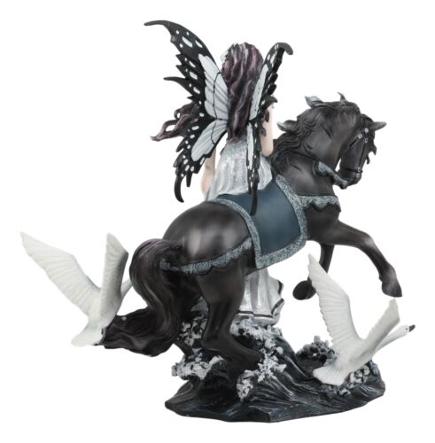 Nene Thomas Lamentation Of Swans Masquerade Fairy Riding On Black Horse Statue