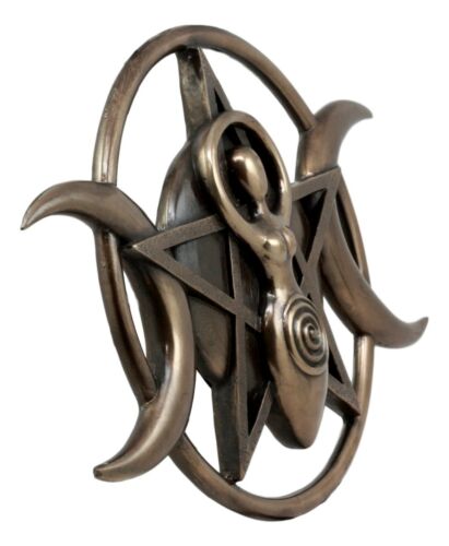 Neopagan Spiral Goddess Wall Decor Lunar Triple Goddess Wicca Plaque Figurine