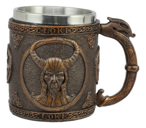 Norse Mythology Viking Trickster God Loki Coffee Mug 13oz Cup Tankard Beer Stein