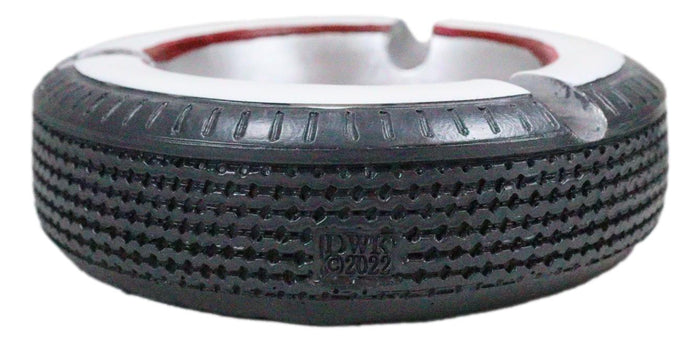 Novelty American Classic Whitewall Wheel Tire Cigarette Ashtray Resin Figurine