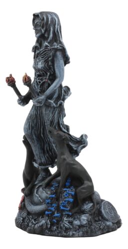 Oberon Zell Spiral Triple Goddess The Crone Hecate With She Dog Hounds Statue