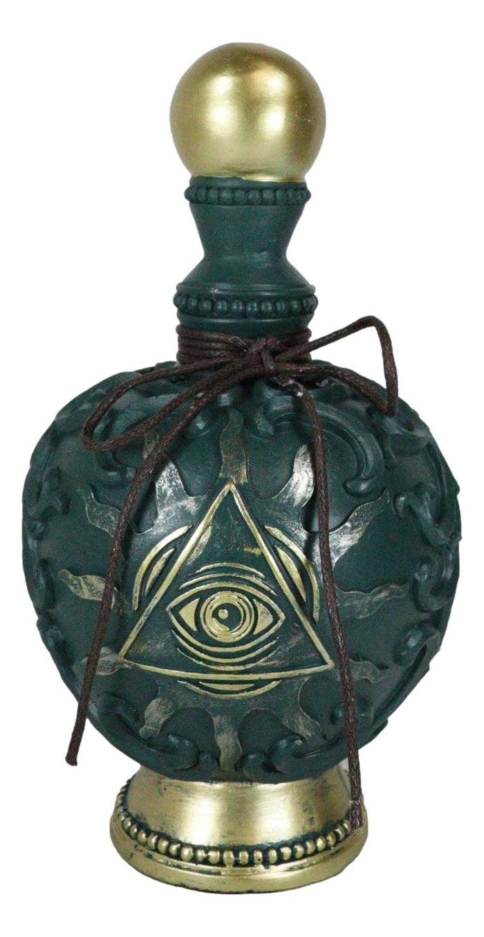 Occult Wicca Spiritual Pyramid All Seeing Eye Of Providence Faux Bottle Decor
