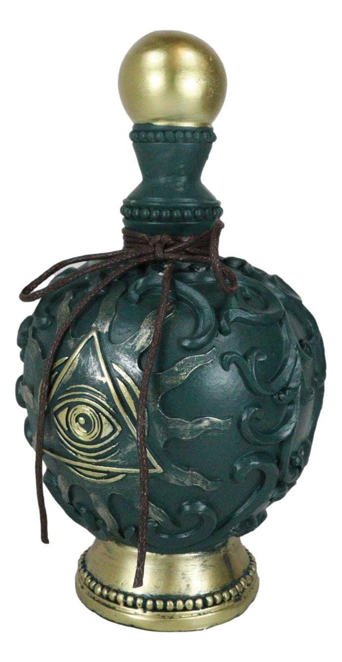 Occult Wicca Spiritual Pyramid All Seeing Eye Of Providence Faux Bottle Decor