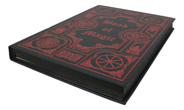 Occultic Sacred Symbols Gothic Book Of Magic Embossed Blank Page Journal Book