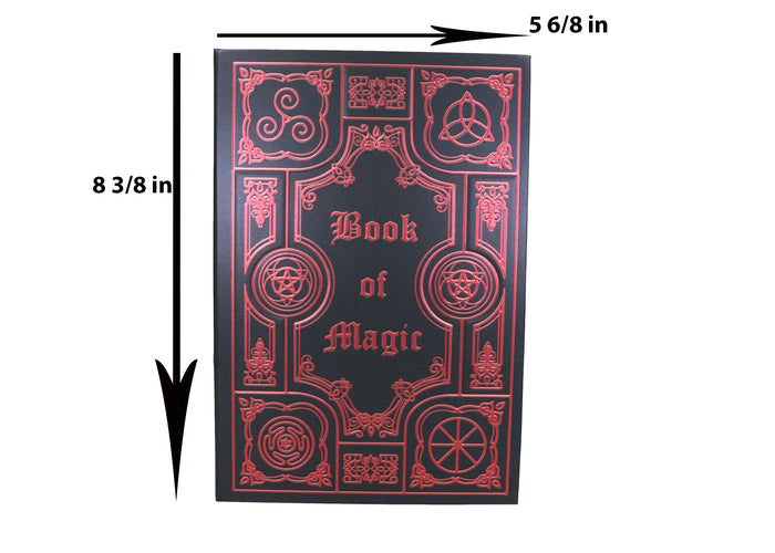 Occultic Sacred Symbols Gothic Book Of Magic Embossed Blank Page Journal Book