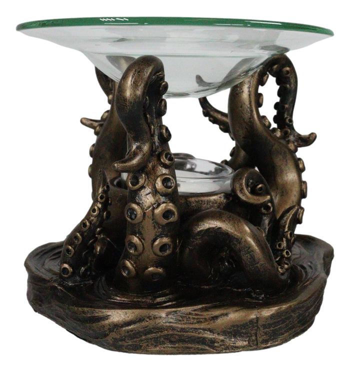 Ocean Kraken Giant Octopus Oil Warmer Or Wax Tart Burner Candle Holder Statue
