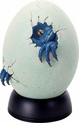 Off White And Light Green Colored Blue Baby Dinosaur Egg Hatchling