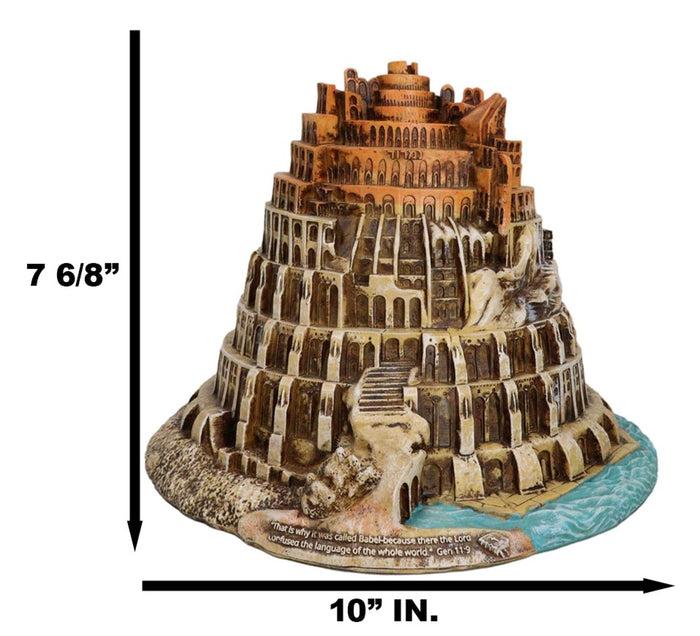 Old Testament Judeo Christian Abandoned Tower Of Babel Archaeological Figurine