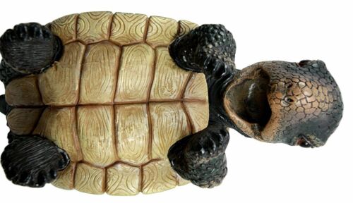Old Wise Turtle Tortoise Wine Holder & Salt Pepper Shakers Holder Figurine Set