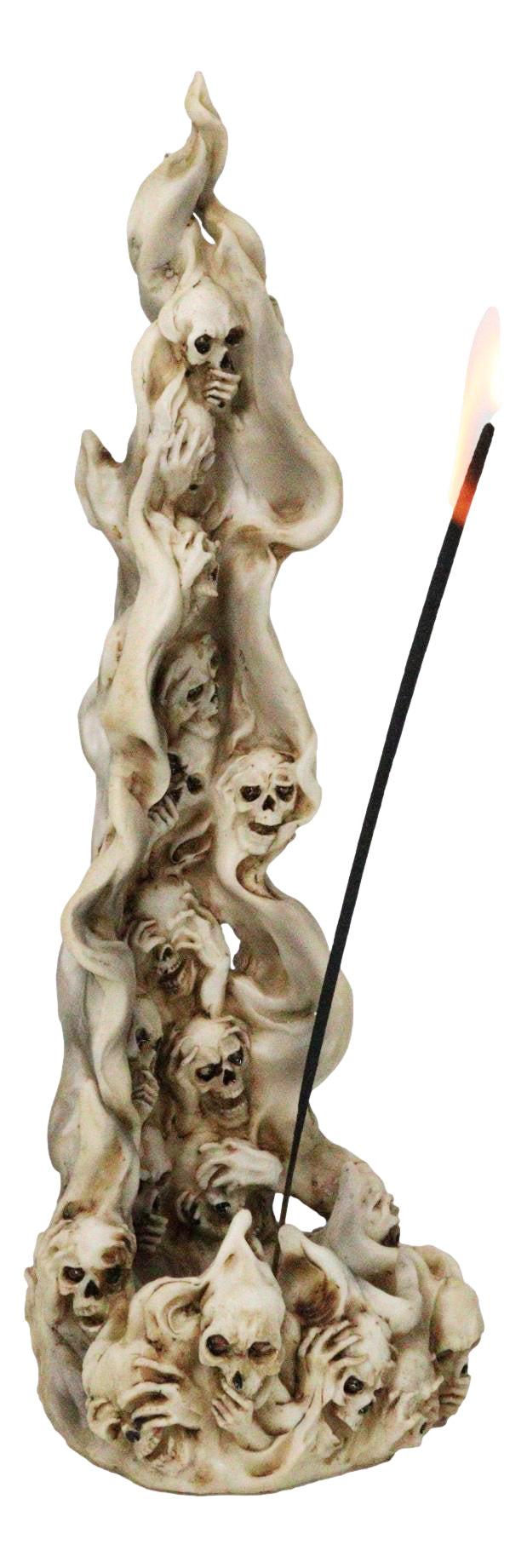 Ossuary Morphing Skulls Ghost Whispers of Lost Souls Incense Burner Figurine