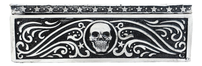 Ouija Spirit Board Scrying Trance Skull Decorative Jewelry Box With Planchette