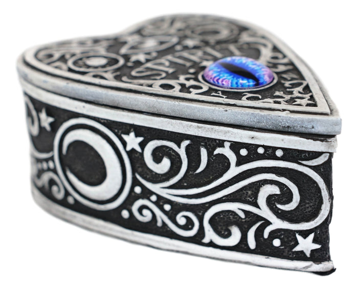 Ouija Spirit Board With Glass Evil Eye Heart Decorative Jewelry Box Figurine