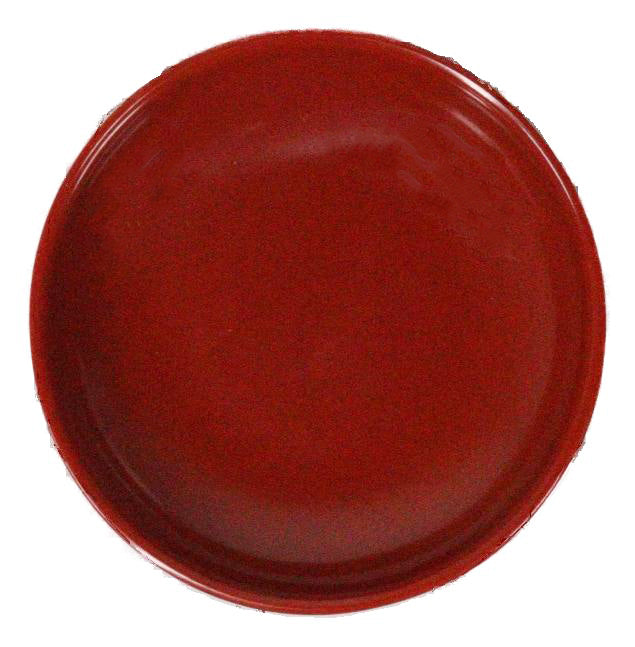 Pack Of 10 Red And Black Melamine Dipping Sauce Or Condiment Round Dishes 3"D