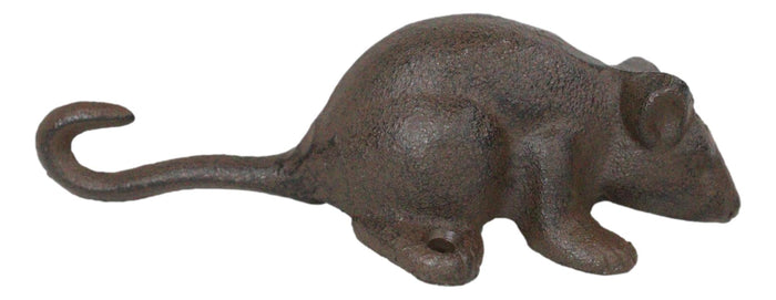 Pack Of 2 Cast Iron Rustic Western Climbing Hamster Mouse Rat Wall Hook