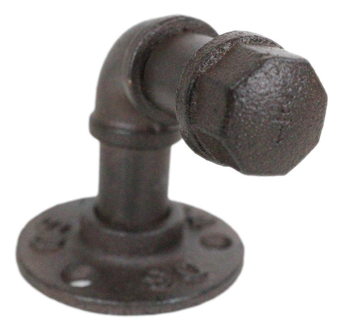 Pack Of 2 Cast Iron Rustic Western Vintage Antiqued Industrial Pipes Wall Hooks