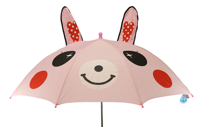 Pack Of 2 Children Kids Animated 3D Pop Up Pink Bunny Rabbit Umbrella 33"Dia