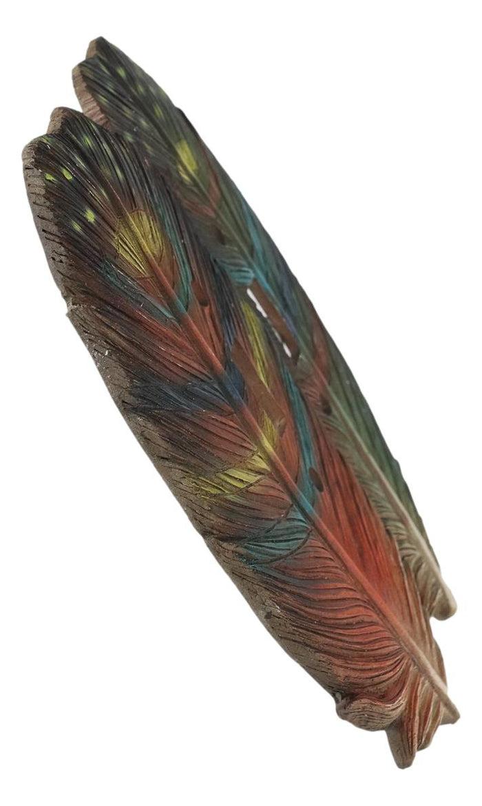 Pack Of 2 Southwestern Indian Dreamcatcher Feathers Double Toggle Switch Plates