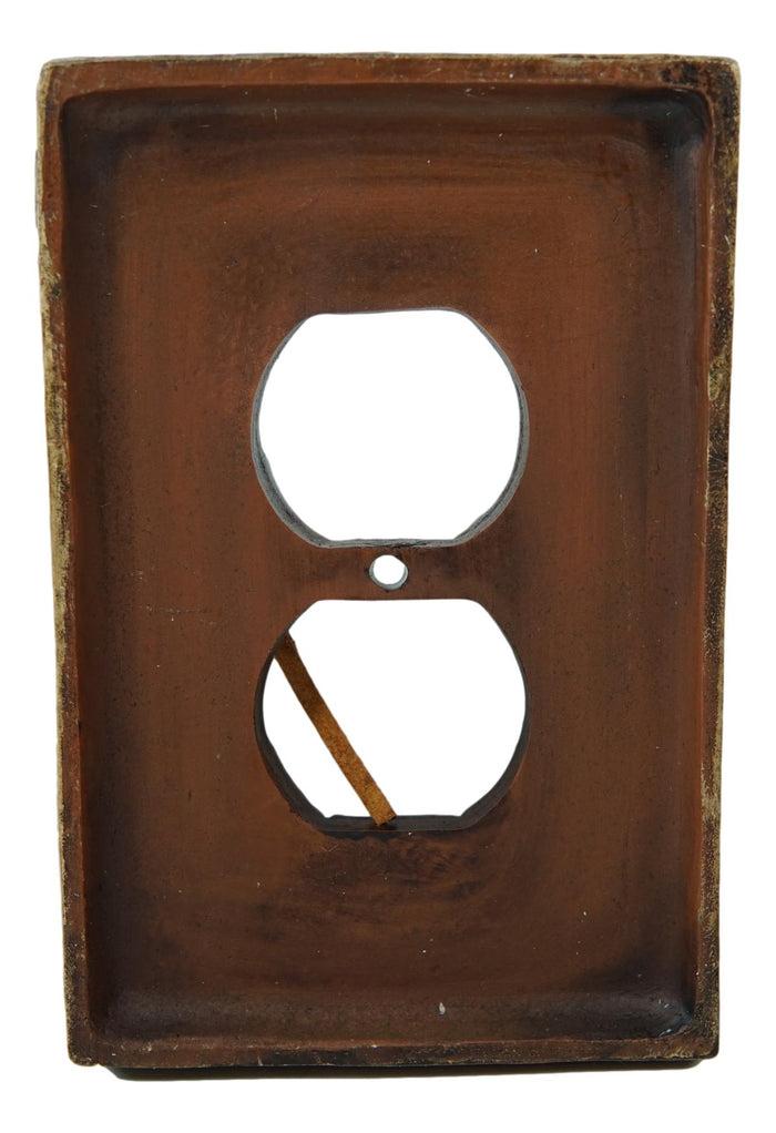 Pack Of 2 Southwestern Tribal Navajo Branchwood Double Receptacle Outlet Plates